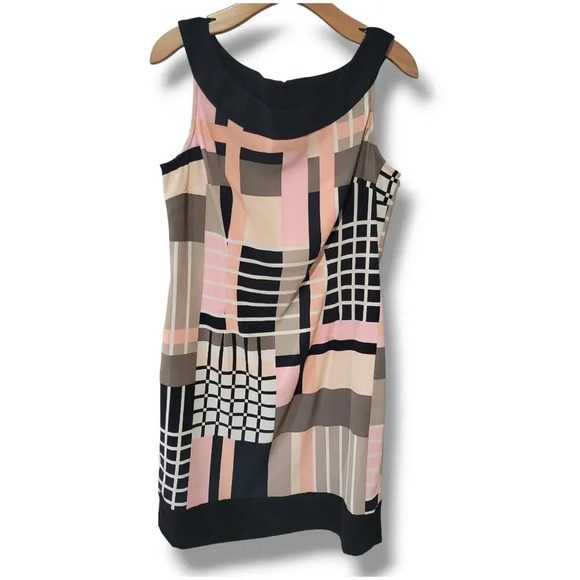 Connected Apparel women's multicolor sleeveless shift dress  - size 14 - Picture 1 of 8